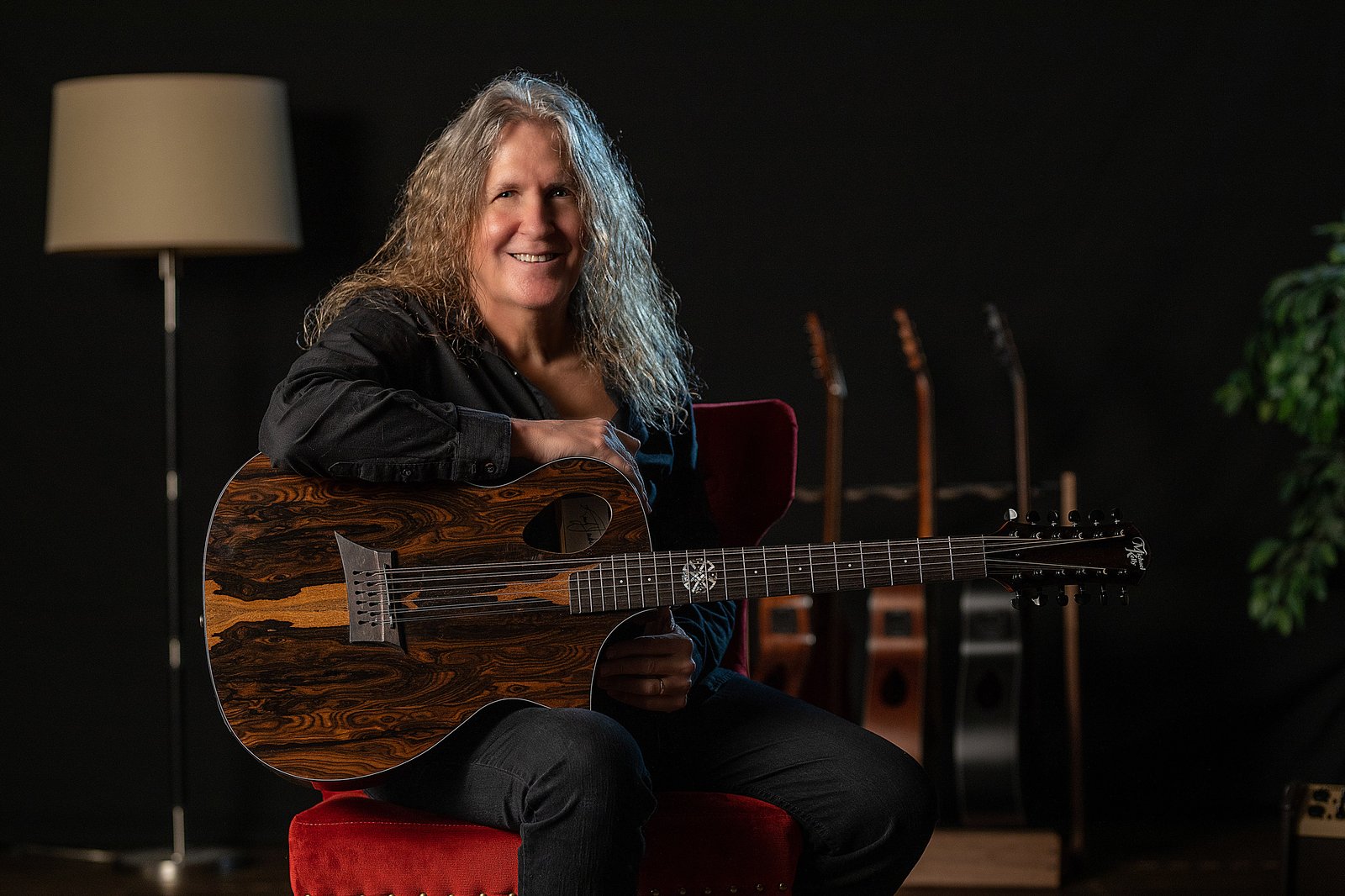 Randy Jackson with Signature Guitar